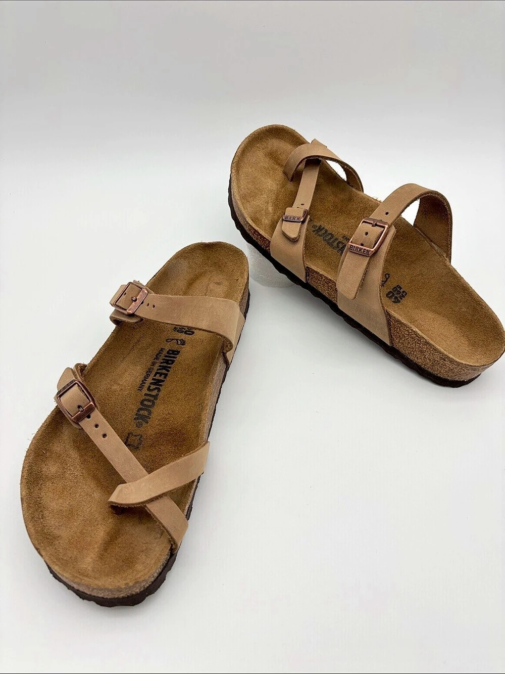 Birkenstock Mayari Women’s EU 40 Oiled Leather Sandals Brown #790
